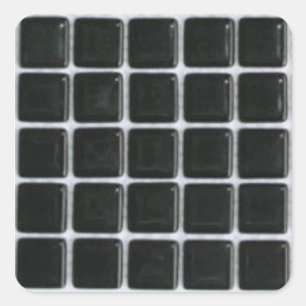 Adesivo Quadrado azulejo-etiqueta-preto-vidro-quadrados