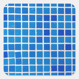 Adesivo Quadrado Azulejo Mosaico Azul