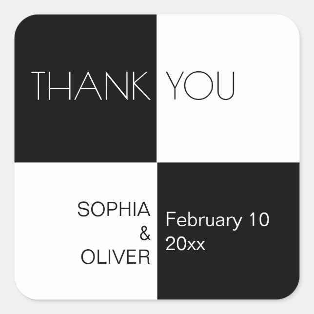 Adesivo Quadrado Azulejos brancos pretos modernos (Frente)