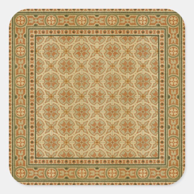 Adesivo Quadrado Azulejos do mosaico italiano decorativo pelo Visio (Frente)