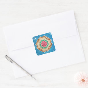 Adesivo Quadrado Azulejos Majolica de Art Nouveau