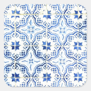 Adesivo Quadrado Azulejos, Portuguese Tiles