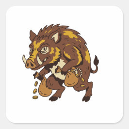 Adesivo Quadrado Babi Ngepet é uma criatura mitológica da Indonésia