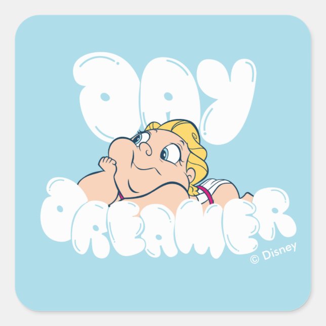 Adesivo Quadrado Baby Hercules - Day Dreamer Square Sticker (Frente)