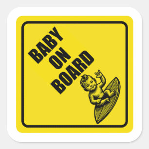 Adesivo Quadrado Baby On Conselho Sticker