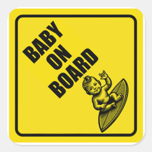 Adesivo Quadrado Baby On Conselho Sticker