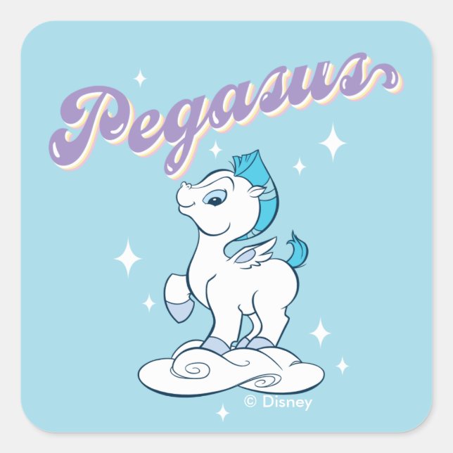 Adesivo Quadrado Baby Pegasus Square Sticker (Frente)