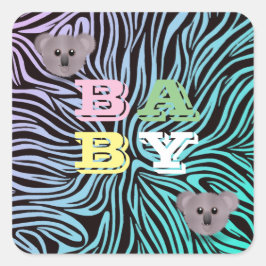 ADESIVO QUADRADO BABY SQUARE STICKER