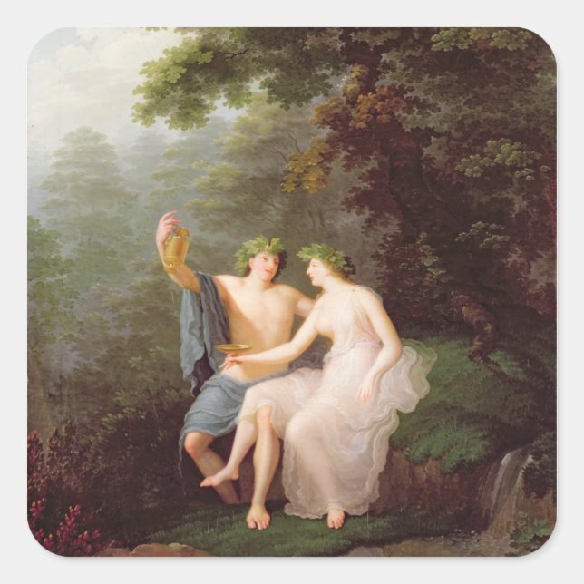 Adesivo Quadrado Bacchus e Ariadne (Frente)