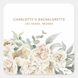 Adesivo Quadrado Bachelorette Weekend Party Favor oferta personaliz