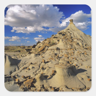 Adesivo Quadrado Badlands no Parque Provincial dos Dinossauros em A