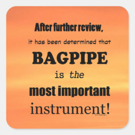 Adesivo Quadrado Bagpipe - Mais Importante Vinheta Quadrada por Ins