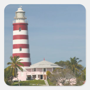 Adesivo Quadrado BAHAMAS, Abacos, Loyalist Cays, Elbow Cay, Hope