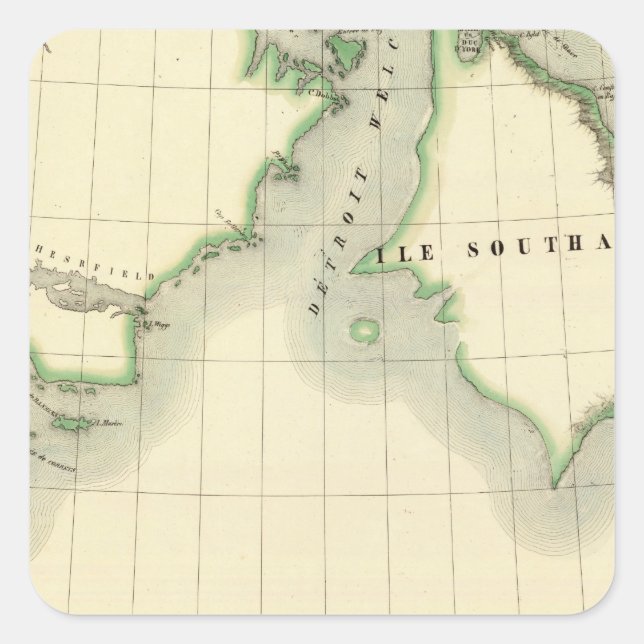 Adesivo Quadrado Baía de Hudson 17 (Frente)