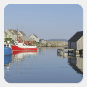 Adesivo Quadrado Baía de Peggy, Nova Scotia, Canadá