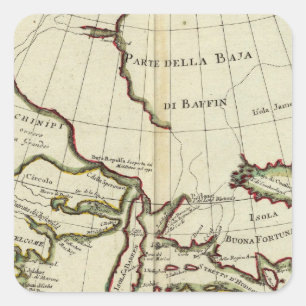 Adesivo Quadrado Baía Oceano Atlântico norte de Bafim