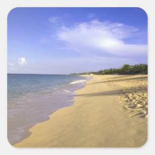 Adesivo Quadrado Baie Longue Bay Beach, Rua Martin,