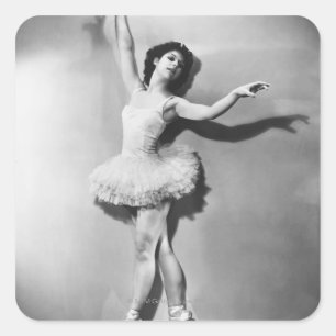 Adesivo Quadrado Bailarina 2