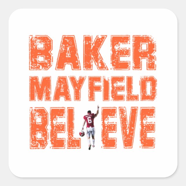 Adesivo Quadrado Baker Mayfield Essential Cool T-shirt  Essential (Frente)