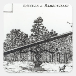 Adesivo Quadrado Balanço do jardim em Rambouillet, 'de DES N dos