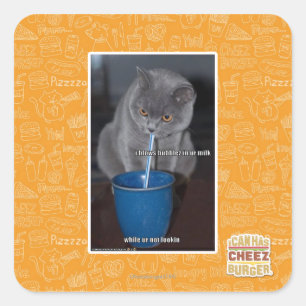 Adesivo Quadrado Balas de Balas no nosso leite