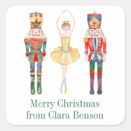 Adesivo Quadrado Balé Notebook de Aquarela Personalizado