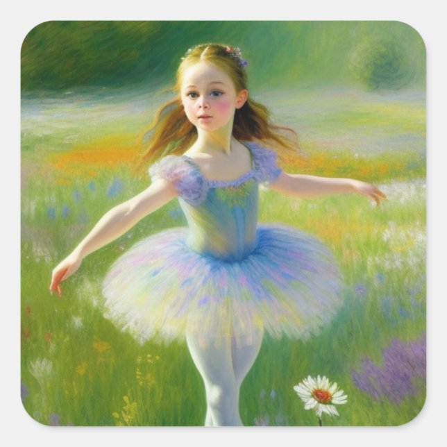 Adesivo Quadrado Ballerina (Frente)