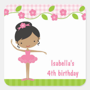 Adesivo Quadrado Ballerina Sticker