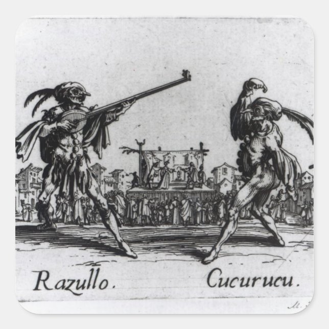 Adesivo Quadrado Balli de Sfessania, c.1622 (Frente)