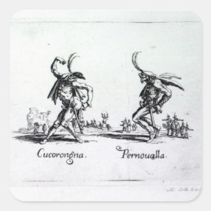 Adesivo Quadrado Balli de Sfessania, c.1622