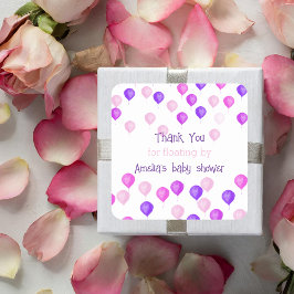 Adesivo Quadrado Baloões Rosa Bonito Chás de Bebê