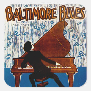 Adesivo Quadrado Baltimore Blues