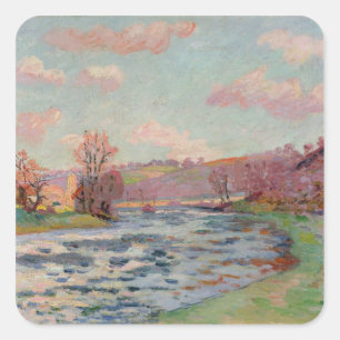 Adesivo Quadrado Bancos do Creuse, Limousin, c.1912 (óleo no canv