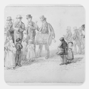 Adesivo Quadrado Banda da rua de Londres, 1839