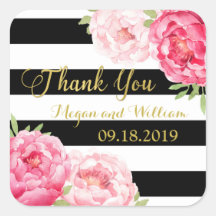 Bandas de Favor de Casamento Floral Cor-de-Rosa Pr