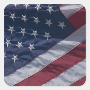 Adesivo Quadrado Bandeira americana.