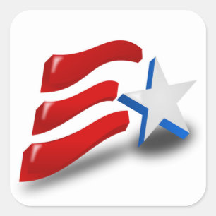 ADESIVO QUADRADO BANDEIRA AMERICANA
