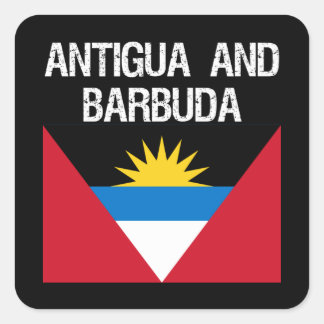Adesivo Quadrado Bandeira ANTIGUA E BARBUDA