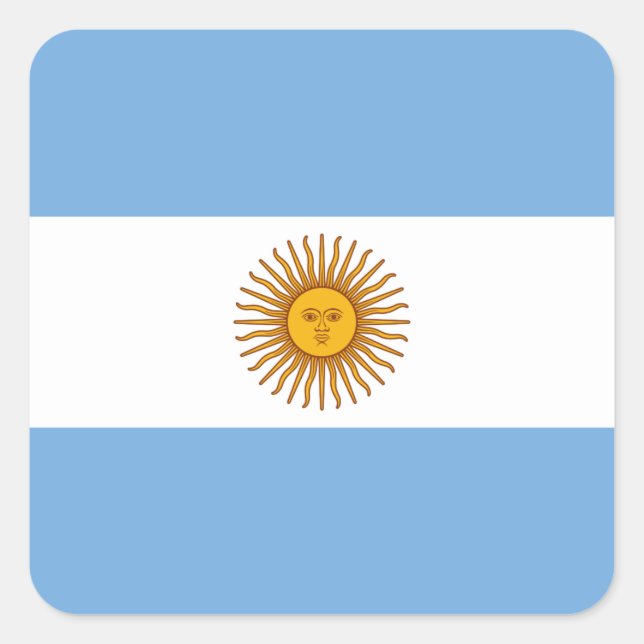 Adesivo Quadrado Bandeira Argentina (argentina) (Frente)