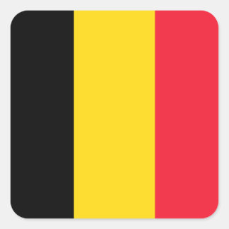 Adesivo Quadrado Bandeira belga