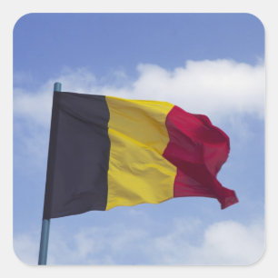 Adesivo Quadrado bandeira belga RF)