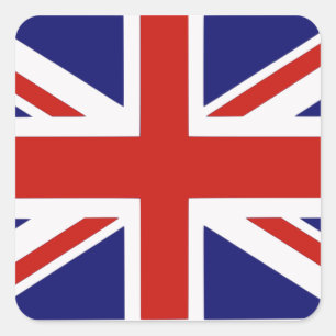 Adesivo Quadrado bandeira britânica