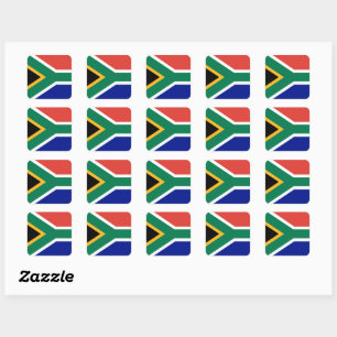 Adesivo Quadrado Bandeira da África do Sul