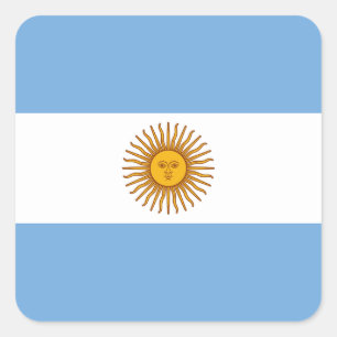 Adesivo Quadrado Bandeira da Argentina