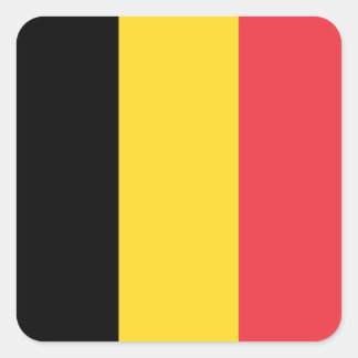 Adesivo Quadrado Bandeira da Bélgica