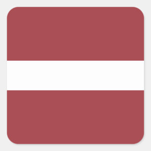 Adesivo Quadrado Bandeira da Letônia