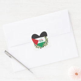 Adesivo Quadrado Bandeira da Palestina e Ramos Olivais