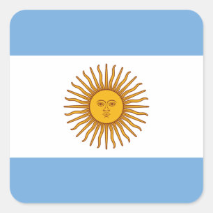 Adesivo Quadrado Bandeira de Argentina