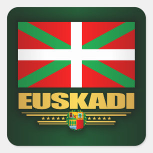 Adesivo Quadrado Bandeira de Euskadi