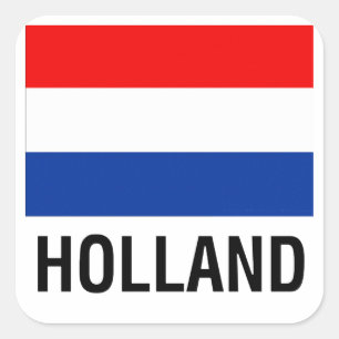ADESIVO QUADRADO BANDEIRA DE HOLLAND